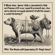 如果一个农民在养狗上投入了大量时间精力和金钱但最终只赚取少量的钱或甚至亏损那他会怎么看待这种投资?